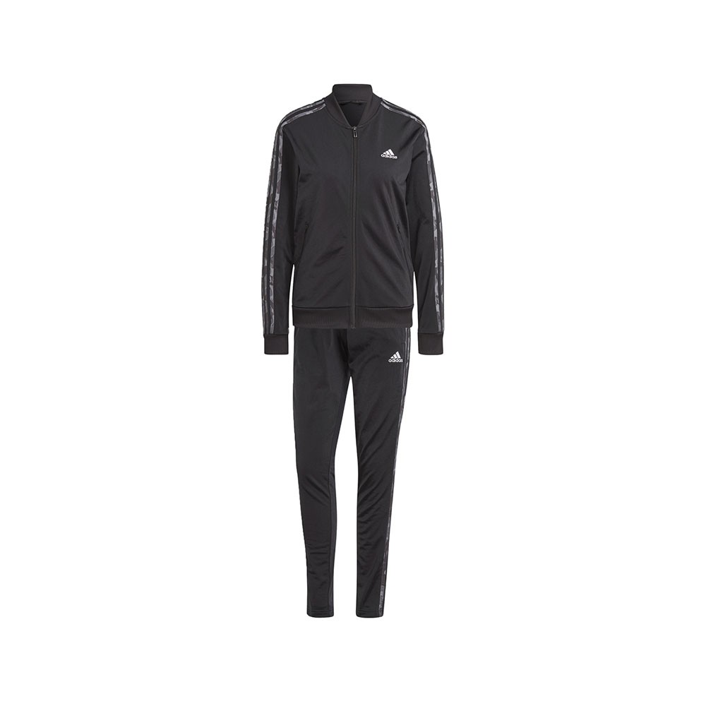 ADIDAS Tuta Sportiva Full Zip Con Cappuccio Nero Donna S