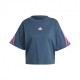 ADIDAS Maglietta Palestra Crop Future Icons Petrolio Donna