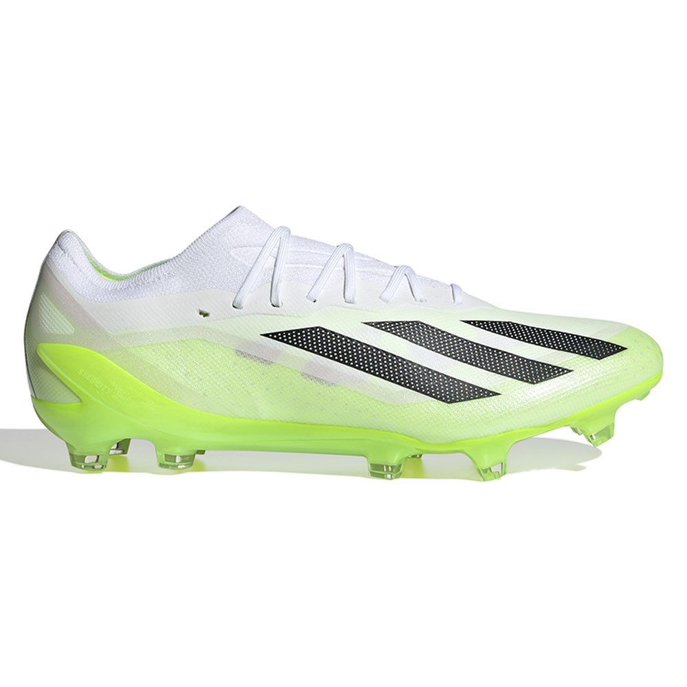 ADIDAS X Crazyfast.1 Fg Bianco Nero Lime - Scarpe Da Calcio Uomo EUR 43 1/3 / UK 9