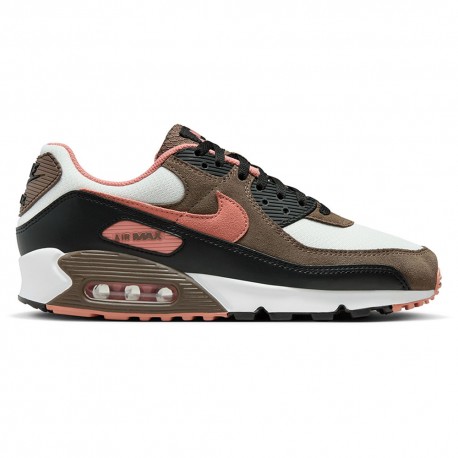 Nike Air Max 90 Bianco Rosso Marrone - Sneakers Uomo