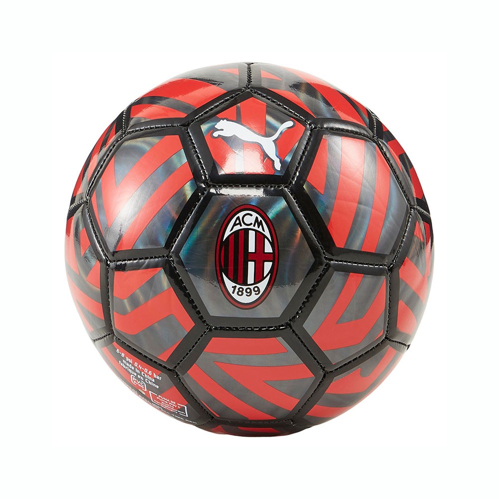 Puma Pallone Calcio Piccolo Acm Rosso Nero Acquista Online Su Sportland