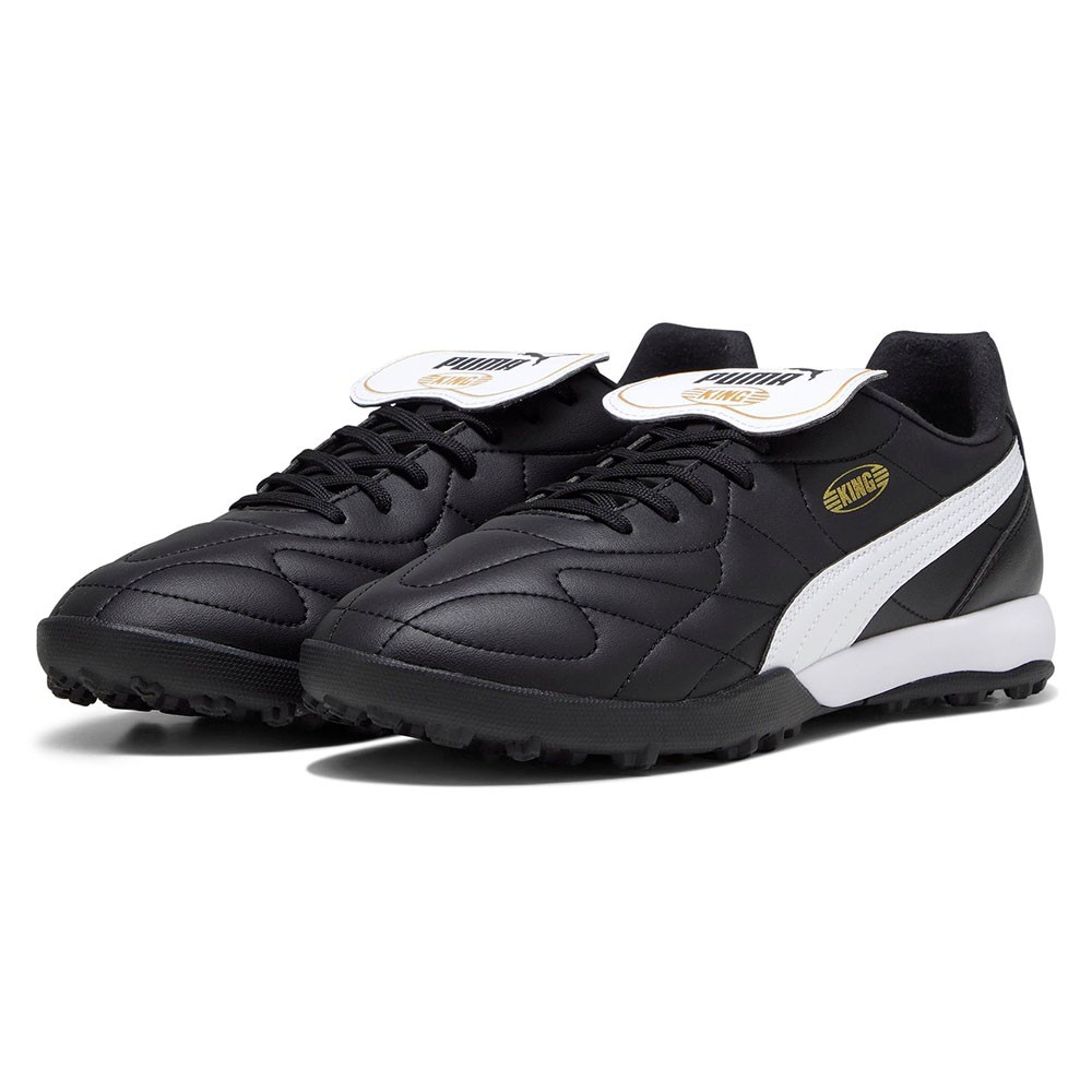 Puma King Top TT Nero Bianco - Scarpe Da Calcio Uomo EUR 46 / UK 11