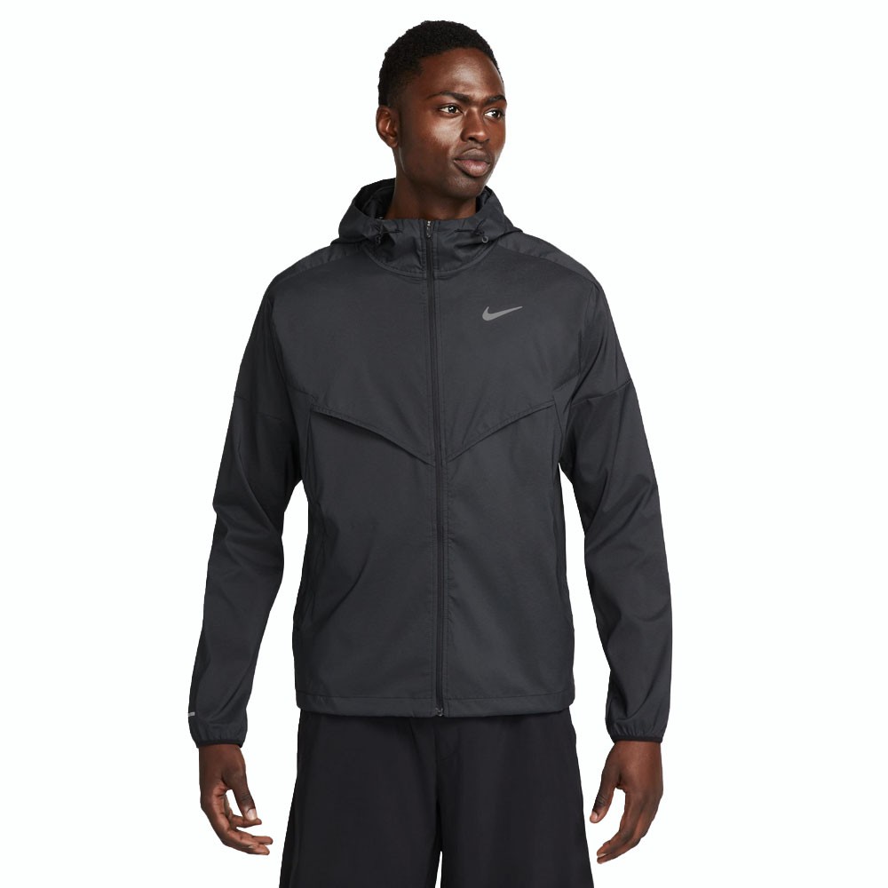 Image of Nike Giacca Running Light Windrunner Nero Reflective Argento Uomo M