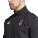 ADIDAS Felpa Calcio Juve Pre Full Zip Nero Giallo Uomo