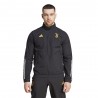ADIDAS Felpa Calcio Juve Pre Full Zip Nero Giallo Uomo