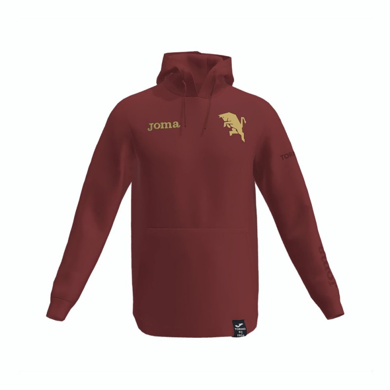 Joma Sport Felpa Calcio Torino Freetime Granata Oro Uomo