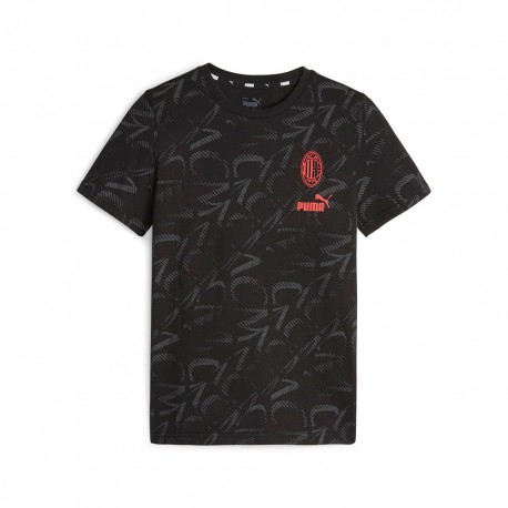 Puma Maglia Maniche Corte Acm Ftblcore Aop Nero Bambino