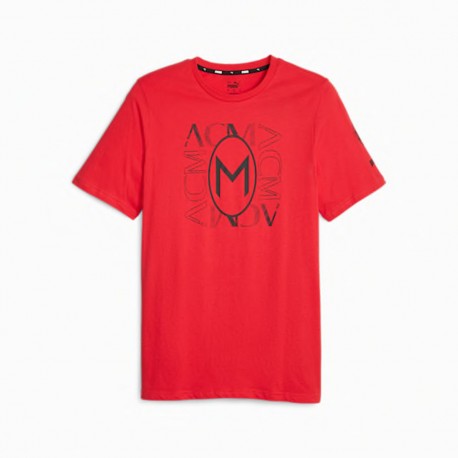 Puma Maglia Maniche Corte Acm Ftblcore Rosso Nero Uomo