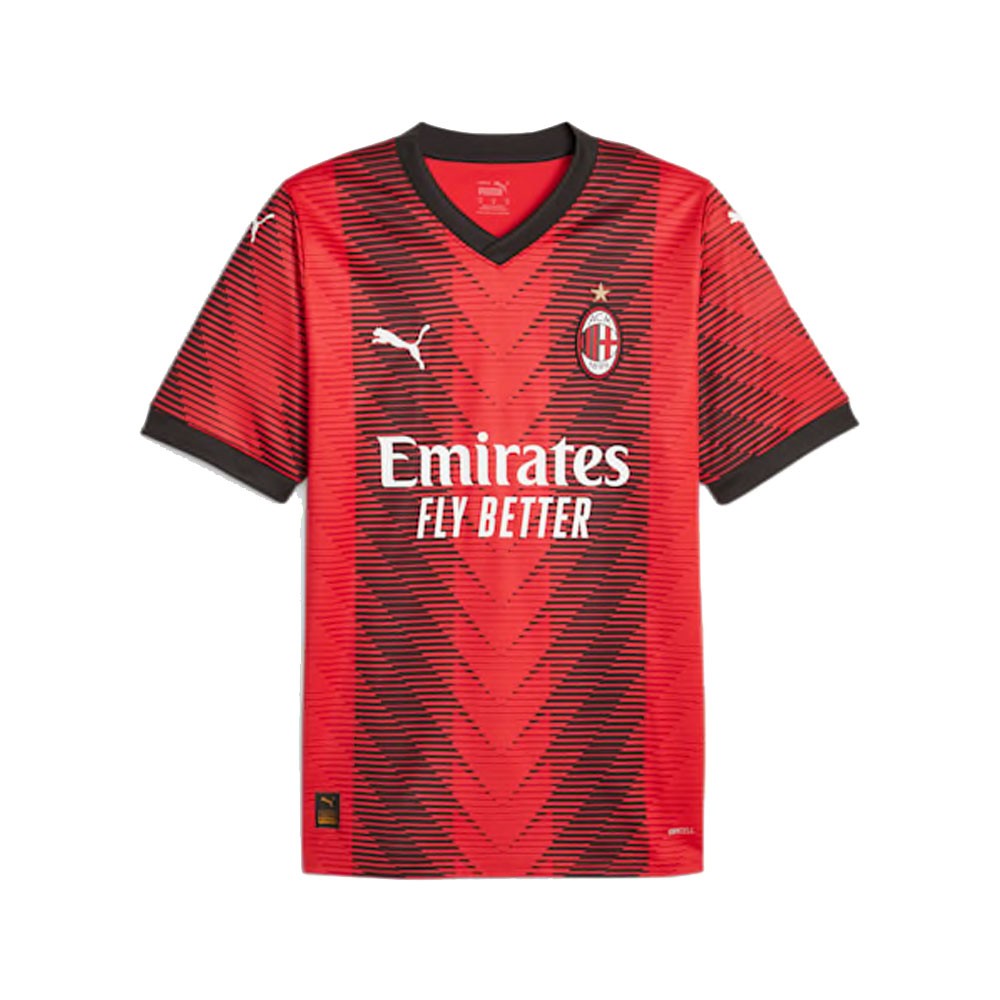 Image of Puma Maglia Maniche Corte Ac Milan Home 23 24 Rosso Nero Uomo S