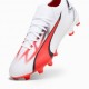 Puma Ultra Pro FG/AG Bianco Rosso - Scarpe Da Calcio Uomo