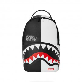 Sprayground Zaino Shark Central 2.0 Bianco Nero Uomo