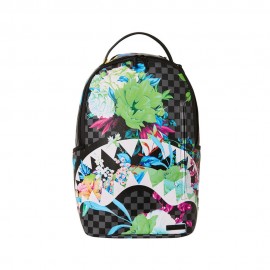 Sprayground Zaino Shark Neon Floral Nero Uomo