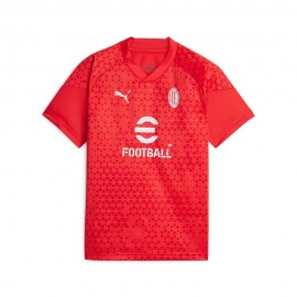 Puma Maglia Maniche Corte Acm Training Rosso Bianco Bambino