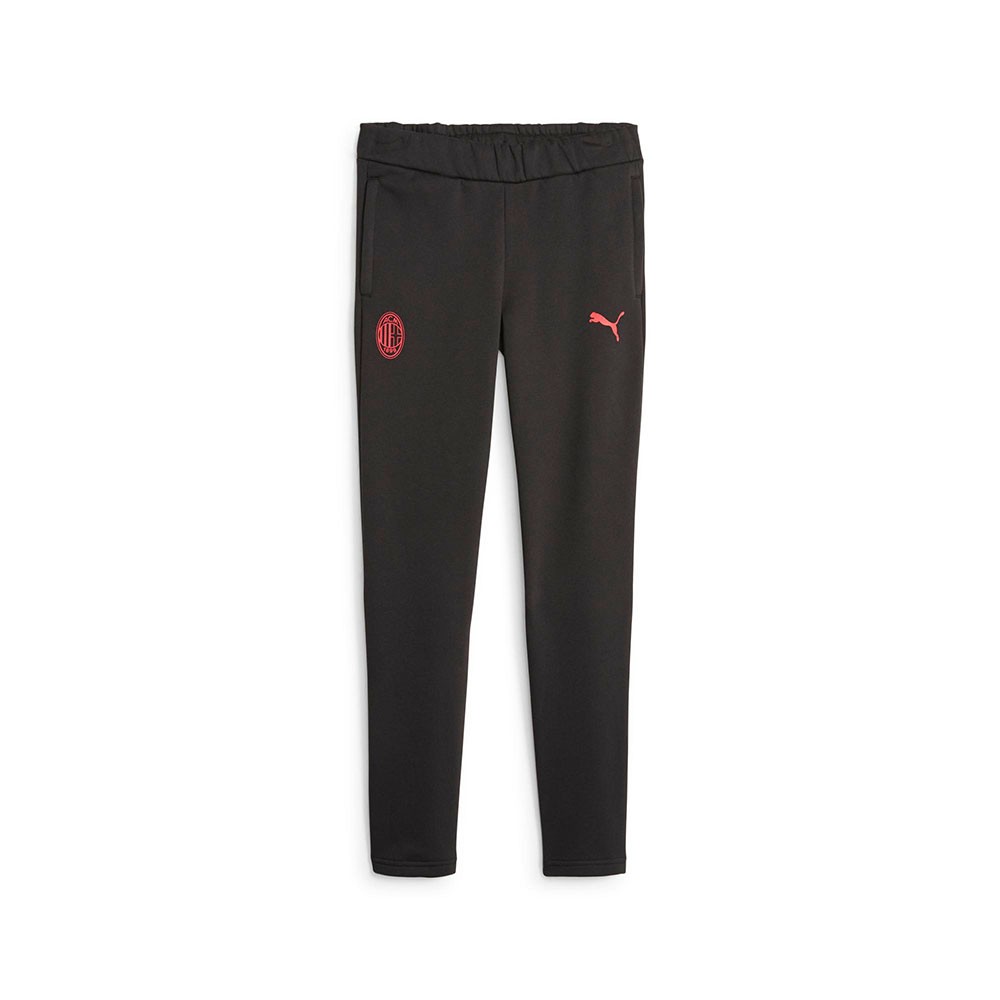 Image of Puma Pantaloni Allenamento Calcio Ac Milan Casuals Nero Rosso Bambino 152 cm