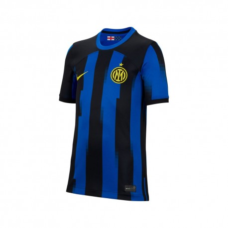 Nike Maglia Calcio Inter 23/24 Home Blu Nero Giallo Bambino