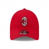 New Era Cappellino 9Forty Logo Milan Rosso Uomo