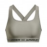 Under Armour Reggiseno Sportivo Crossback Med Supp Train Salvia  Donna