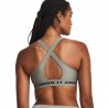 Under Armour Reggiseno Sportivo Crossback Med Supp Train Salvia  Donna