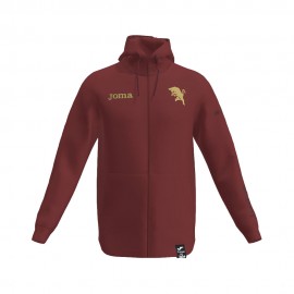 Joma Sport Felpa Calcio Torino Freetime Fz Granata Oro Bambino