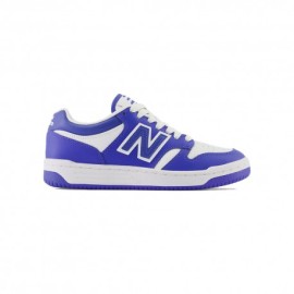 New Balance Gs 480 Lea Bianco Blu - Scarpe Ginnastica Bambino