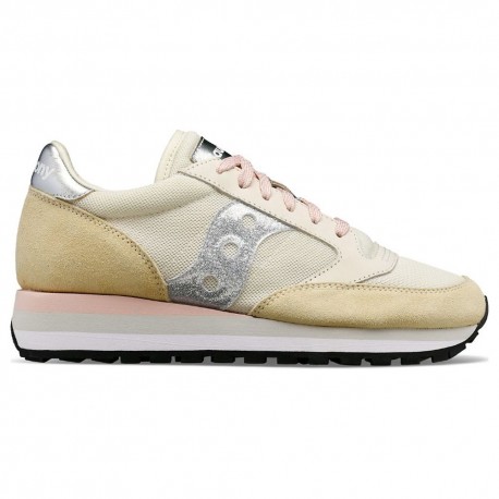 Saucony Jazz Triple Beige Argento - Sneakers Donna