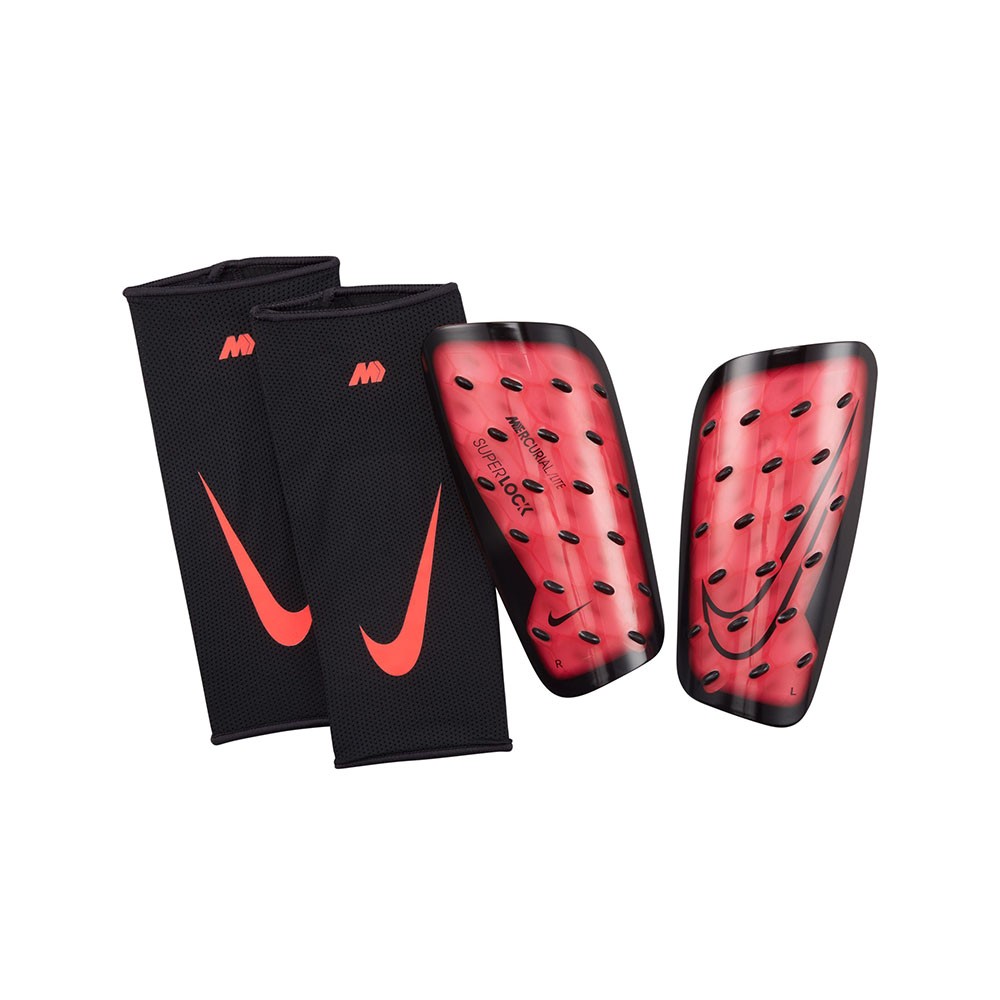 Nike Parastinchi Calcio Senza Cav Mercurial Lite Superlock Rosso Nero Uomo M