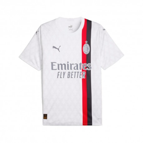 Puma Maglia Maniche Corte Acm Away 23 24 Bianco Rosso Uomo