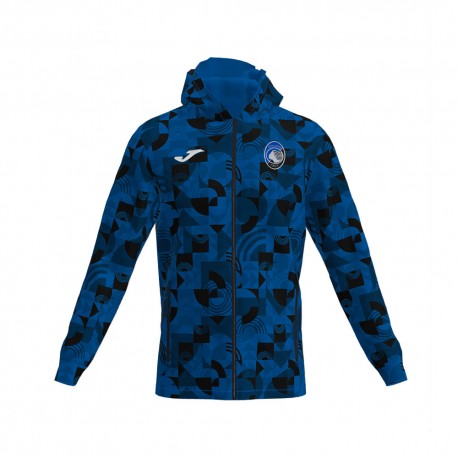 Joma Sport Felpa Calcio Atalanta Fz Blu Nero Bambino