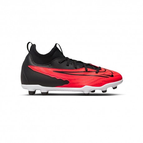 Nike Phantom Gx Club Df Fg Mg Rosso Nero - Scarpe Da Calcio Bambino