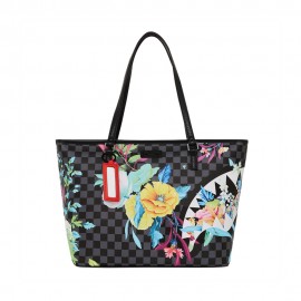 Sprayground Borsa Neon Floral Tote Nero