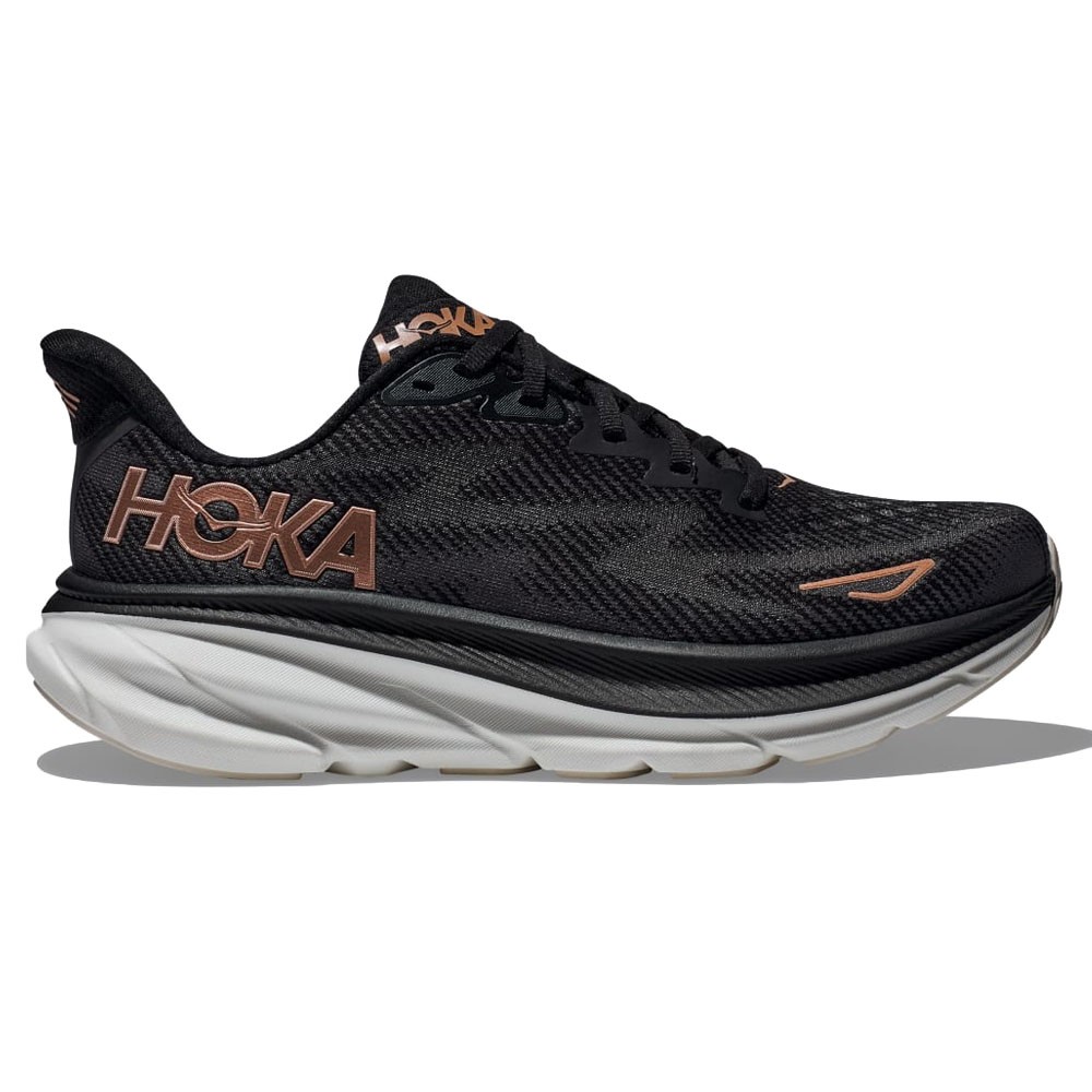 Hoka Clifton 9 Nero Rose Gold - Scarpe Running Donna EUR 36 2/3 / US 5.5