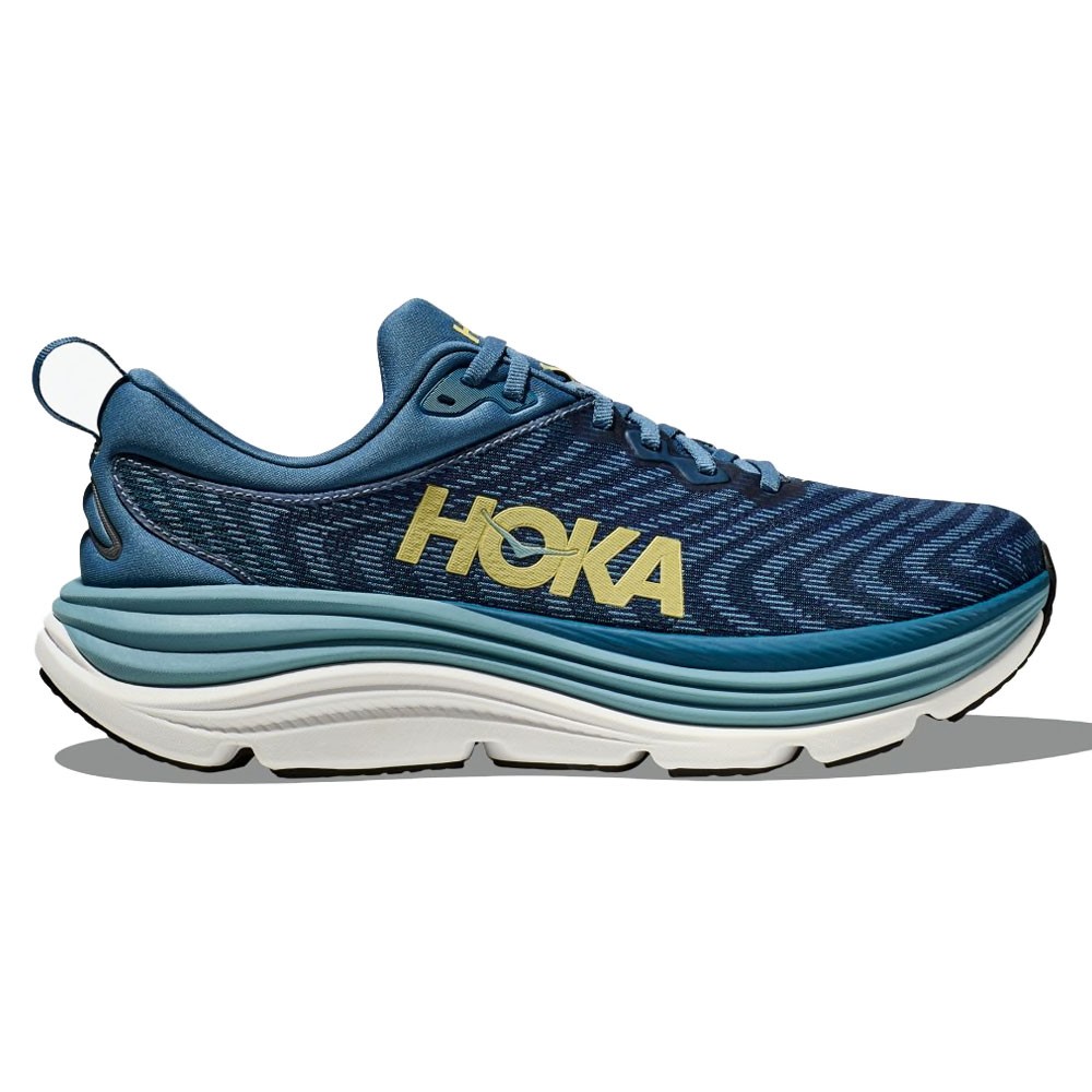 Hoka Gaviota 5 Blu Azzuro Giallo - Scarpe Running Uomo EUR 41 1/3 / US 8