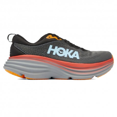 Hoka Bondi 8 Antracite/Castlerock - Scarpe Running Uomo