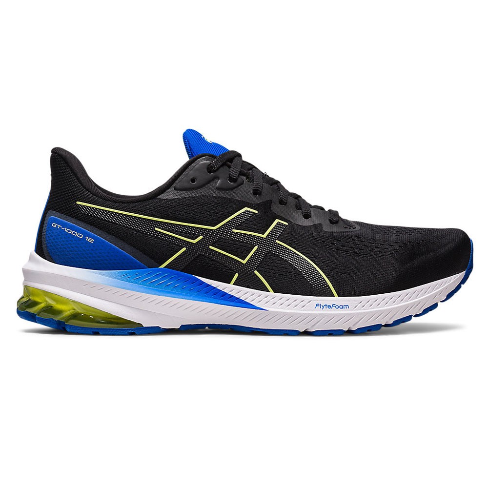 Image of Asics Gt-1000 12 Nero Blu Giallo - Scarpe Running Uomo EUR 41,5 / US 8