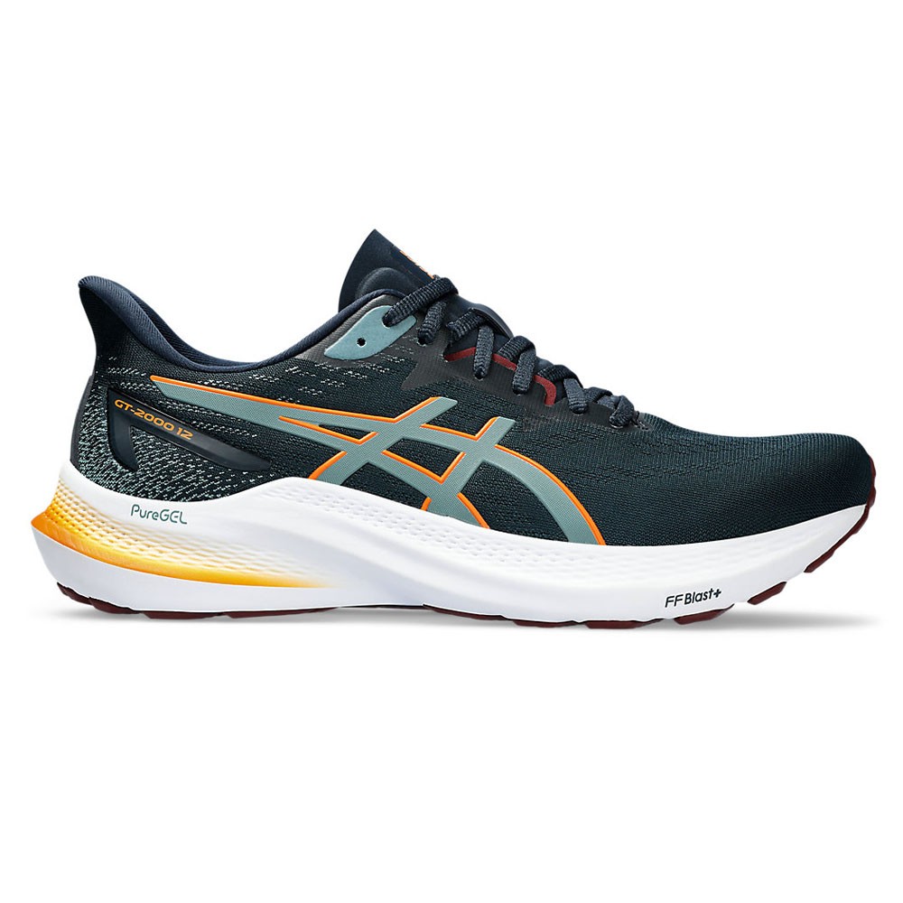 Asics Gt-2000 12 Blu Arancio Verde - Scarpe Running Uomo EUR 45 / US 11
