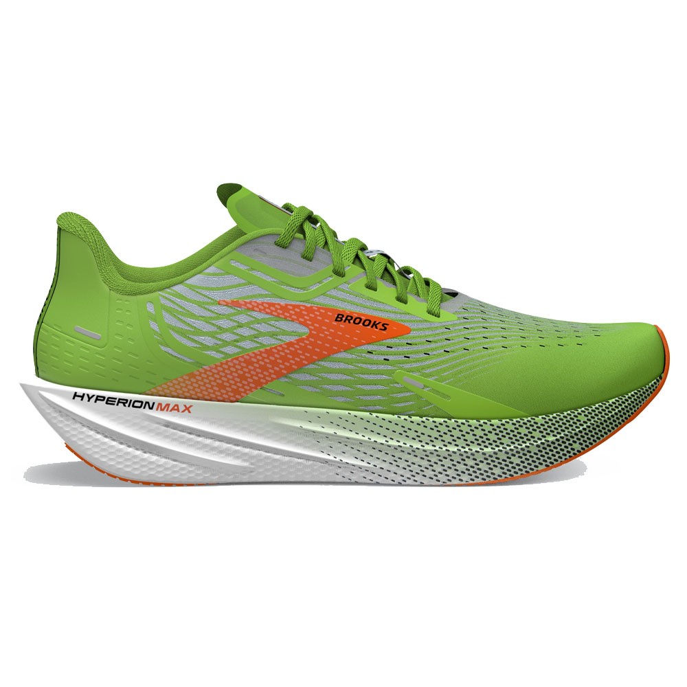 Brooks Hyperion Max Verde Rosso Arancio - Scarpe Running Uomo EUR 42 / US 8,5