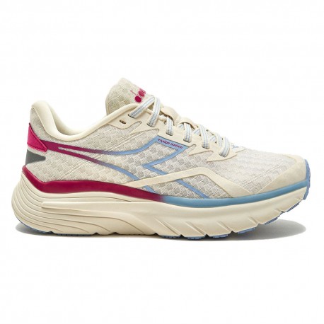 Diadora Equipe Nucleo Whisper Bianco Rubine Rosso - Scarpe Running Donna