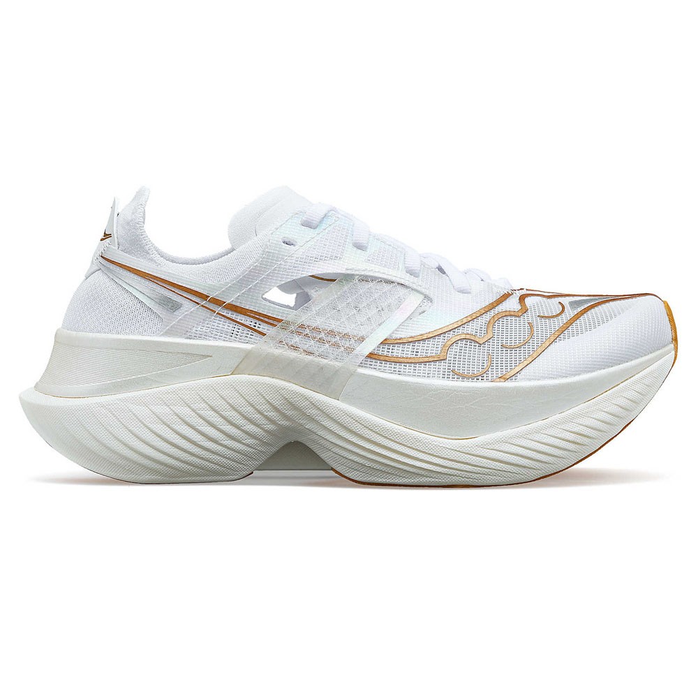 Saucony Endorphine Elite Bianco Oro - Scarpe Running Uomo EUR 42 / US 8,5