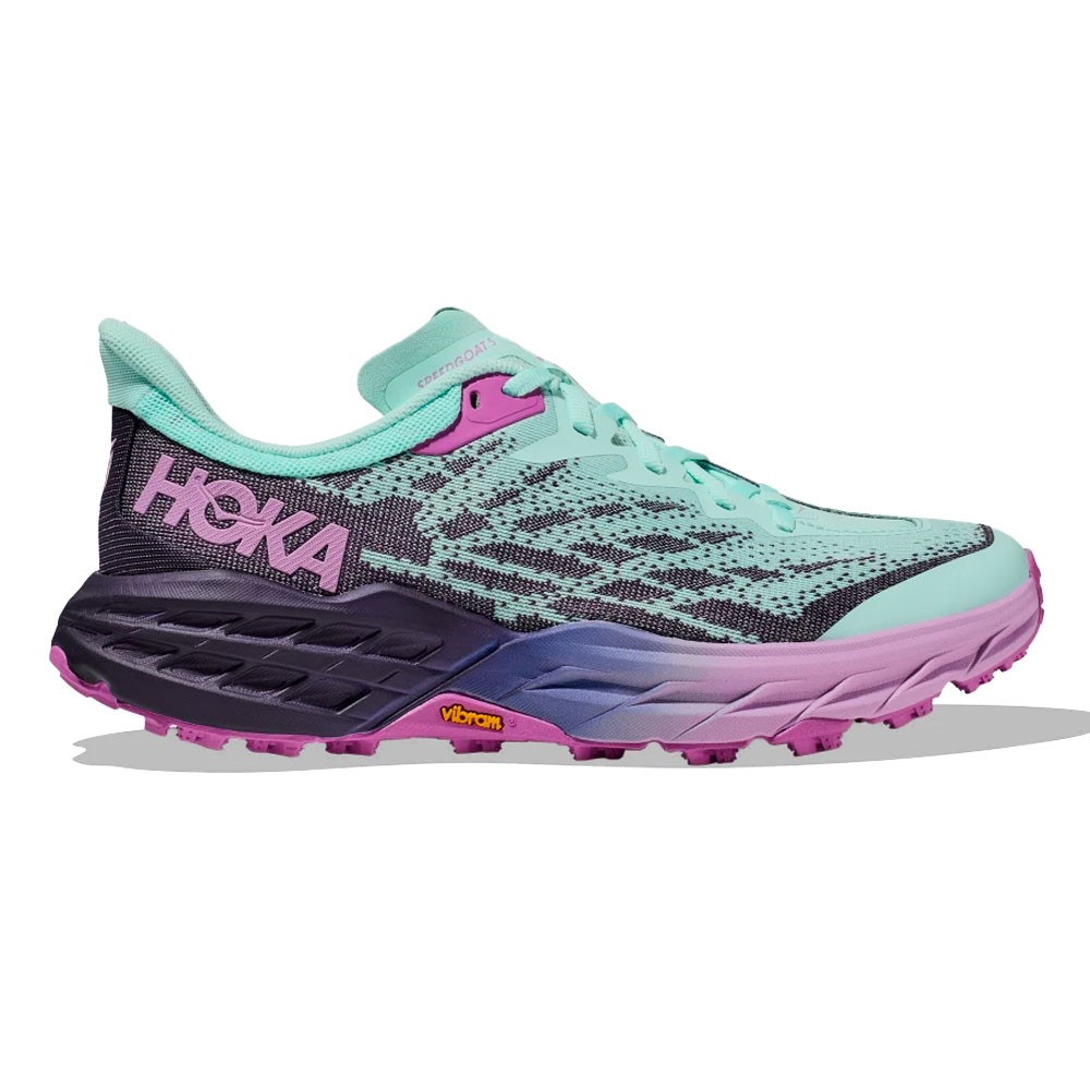 Hoka Speedgoat 5 Azzurro Rosa - Scarpe Trail Running Donna EUR 41 1/3 / US 9