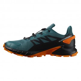 Salomon Trail Running Supercross 4 GORE-TEX Stargazer Nero Turmeric - Scarpe Trail Running Uomo