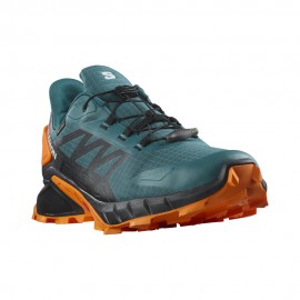 Salomon Trail Running Supercross 4 GORE-TEX Stargazer Nero Turmeric - Scarpe Trail Running Uomo