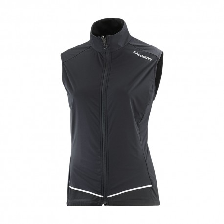 Salomon Gilet Trail Running Light Shell Deep Nero Donna