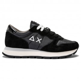 Sun 68 Ally Bright Nylon Nero Argento - Sneakers Donna