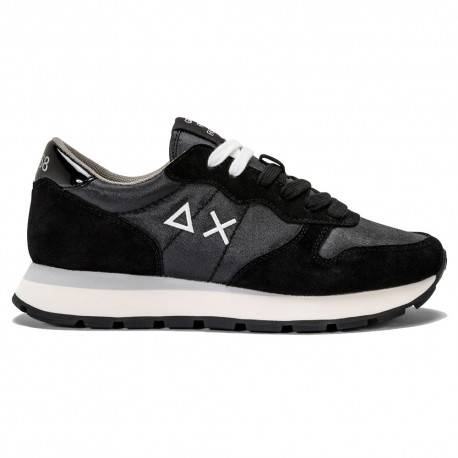 Sun 68 Ally Bright Nylon Nero Argento - Sneakers Donna