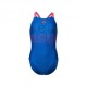 Arena Costume Intero Piscina Graphic Blu Fucsia Bambina