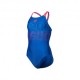 Arena Costume Intero Piscina Graphic Blu Fucsia Bambina