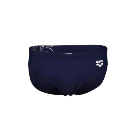 Arena Costume Intero Piscina Slip Graphic 2 Blu Navy Bianco Bambino