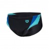 Arena Costume Intero Piscina Slip Panel Nero Blu Uomo