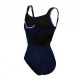 Arena Costume Intero Piscina Supportato Chiara Blu Navy Multi Donna