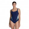 Arena Costume Intero Piscina Supportato Chiara Blu Navy Multi Donna